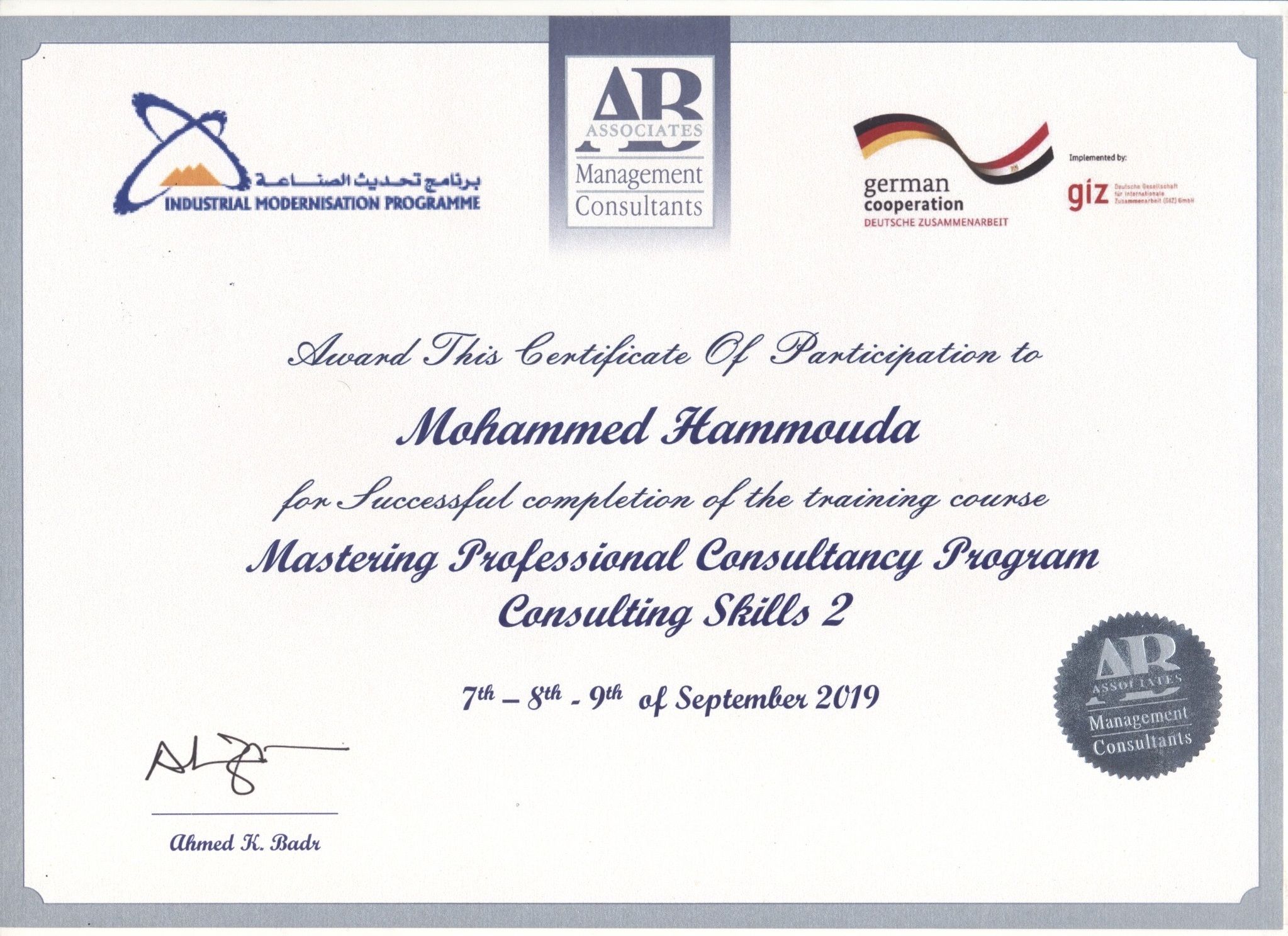 Mastering Professional Consultancy Program — Consulting Skill 2